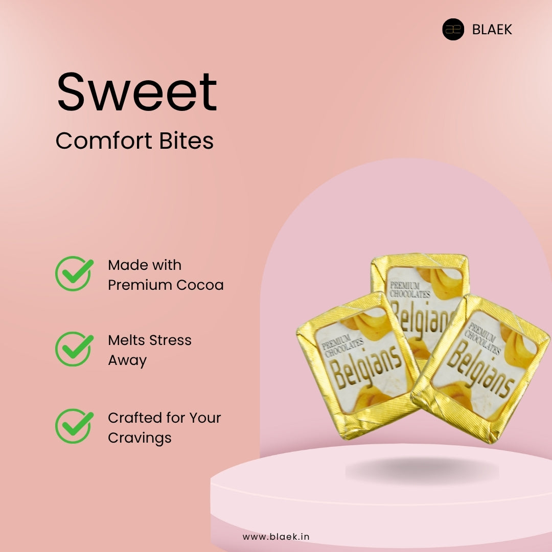 Chocolates included in 1-Day Period Kit as a small treat for comfort during menstruation.