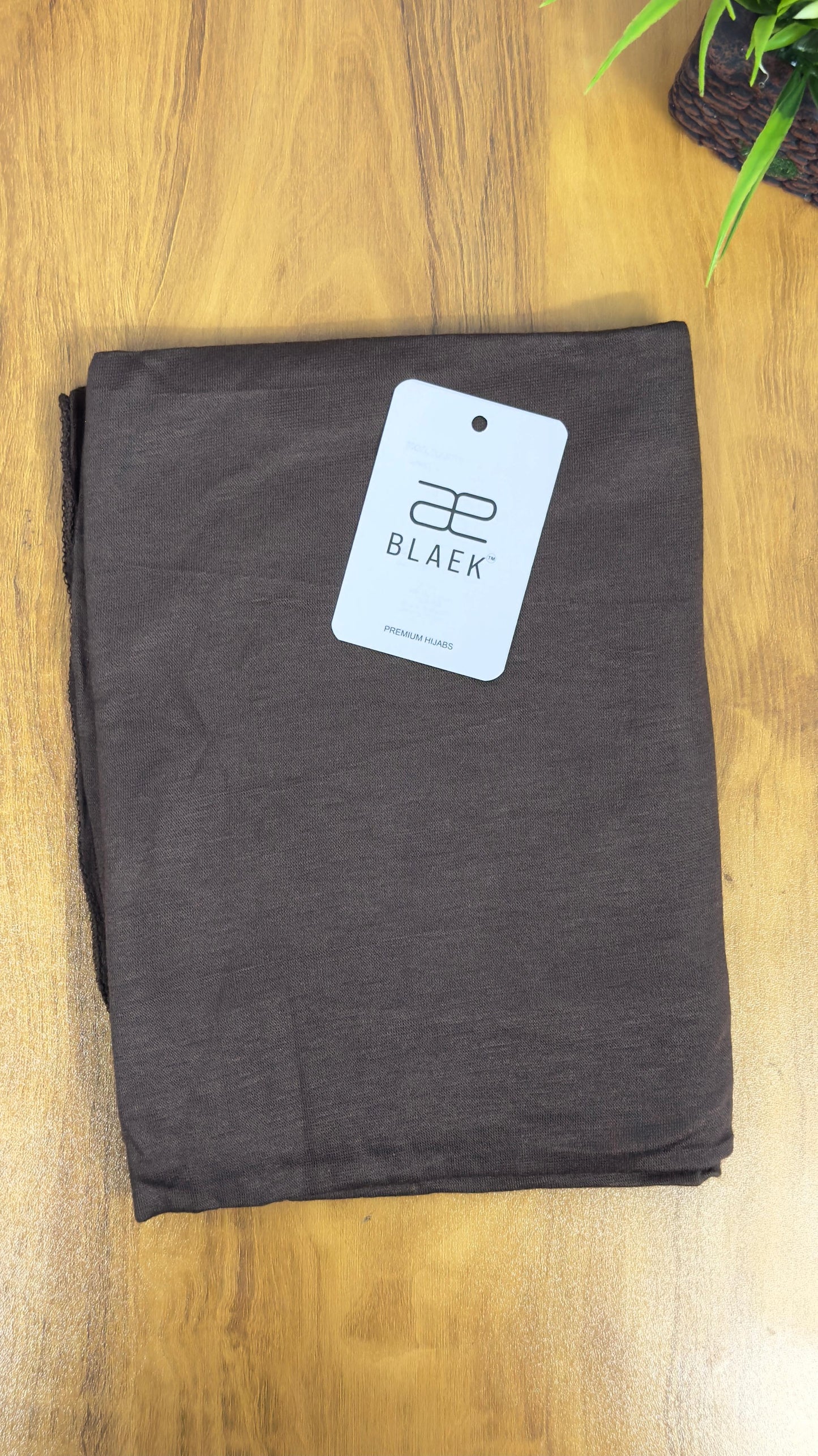 Timeless dry wood jersey hijab for everyday elegance.