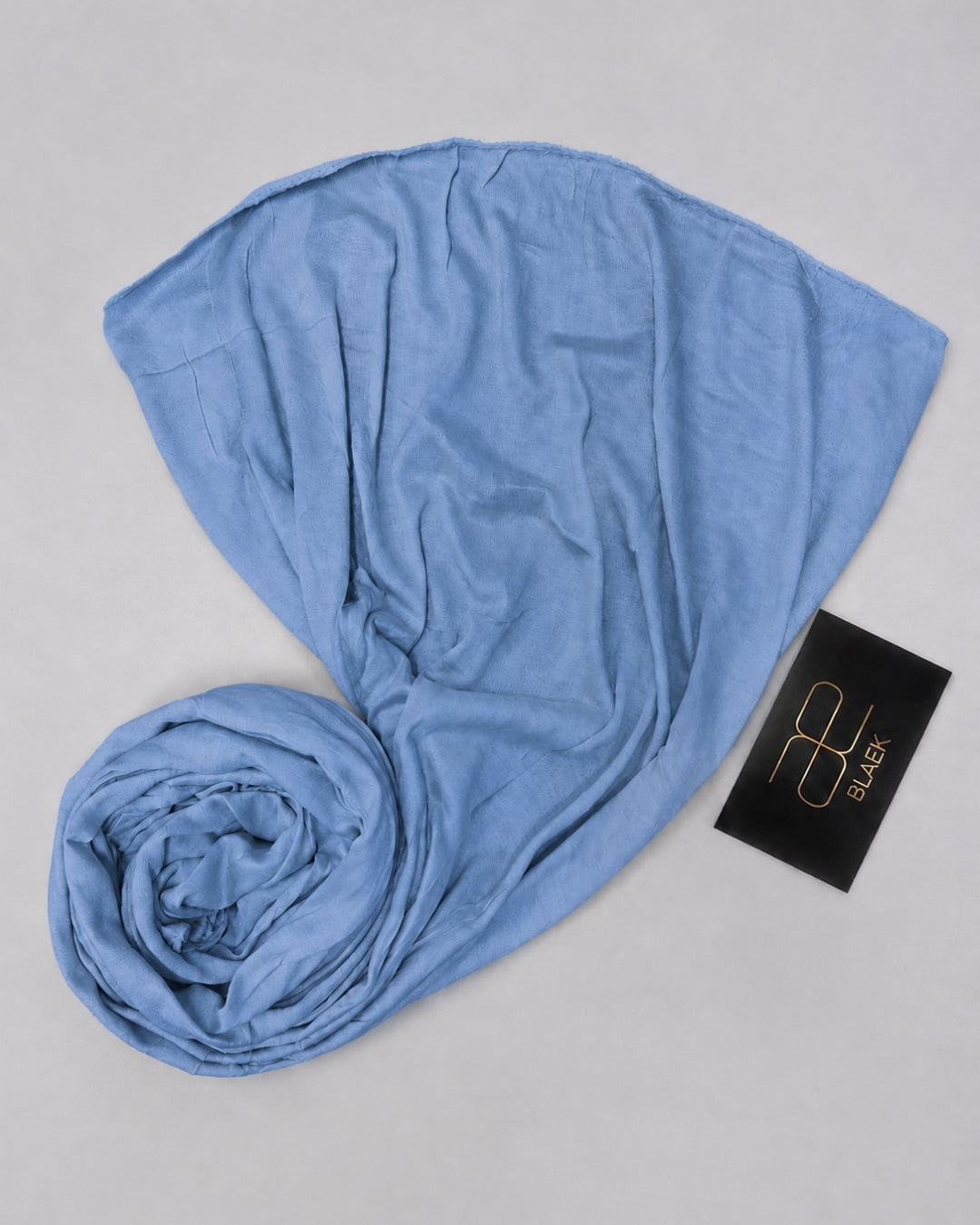Dark Pastel Blue kids jersey hijab in soft, lightweight jersey fabric