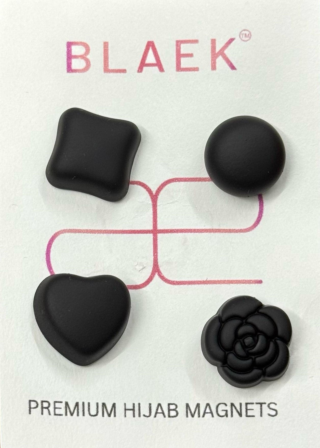 Premium hijab magnet combo pack with four unique shapes.