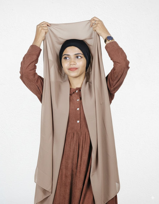 Slider Mag Hijab - Dust Storm with Black Cap