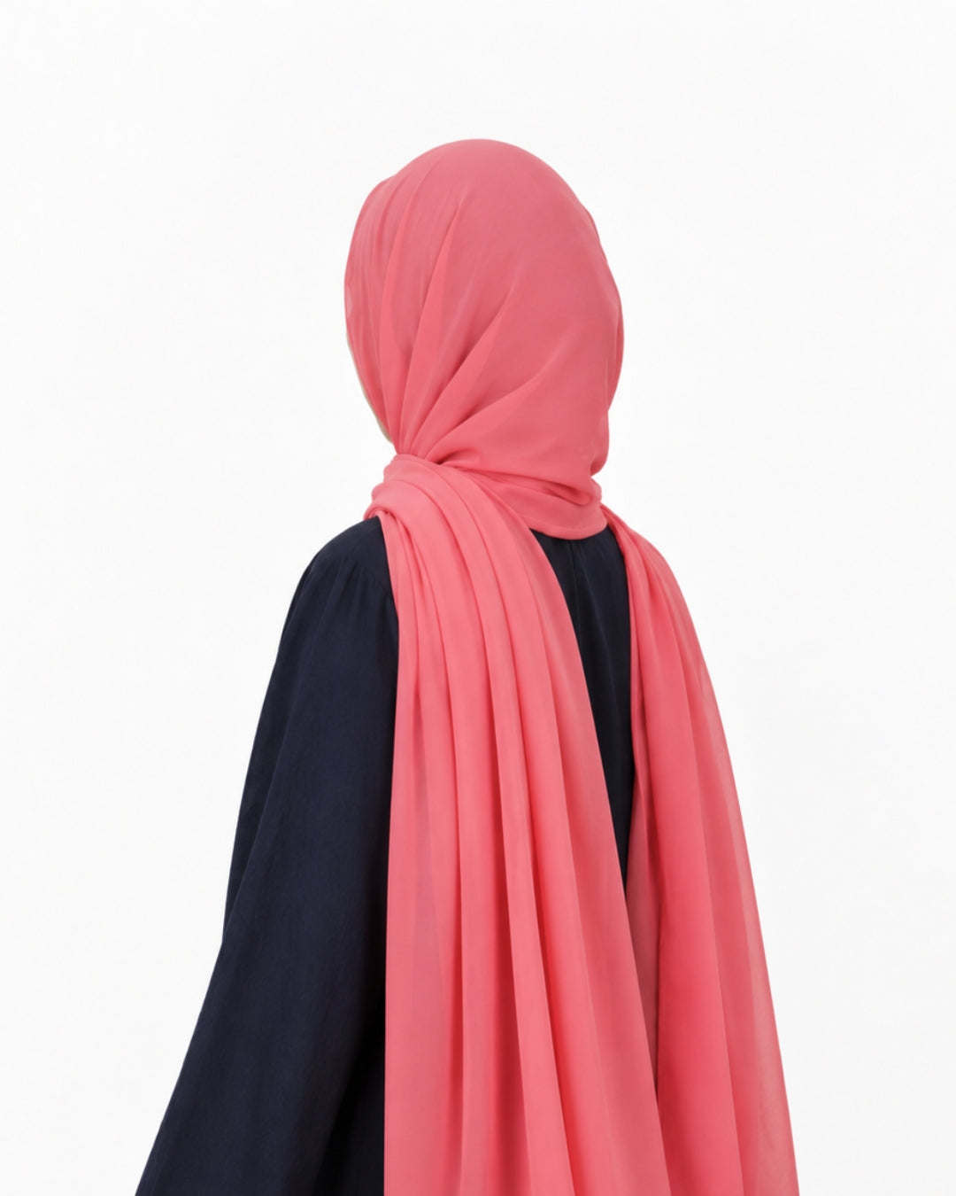 Collection of chiffon scarves in various colors, perfect for adding elegance to any outfit.