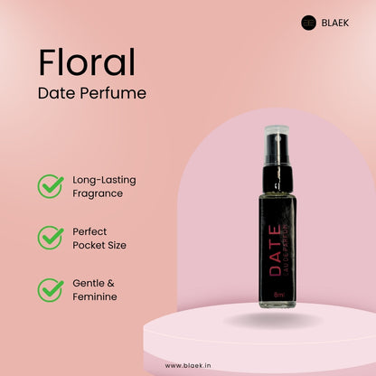 Date pocket perfume included in 1-Day Period Kit to stay fresh and confident on the go.