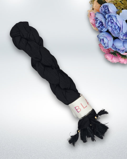 Lightweight breathable Black Cotton Hijab for daily wear.