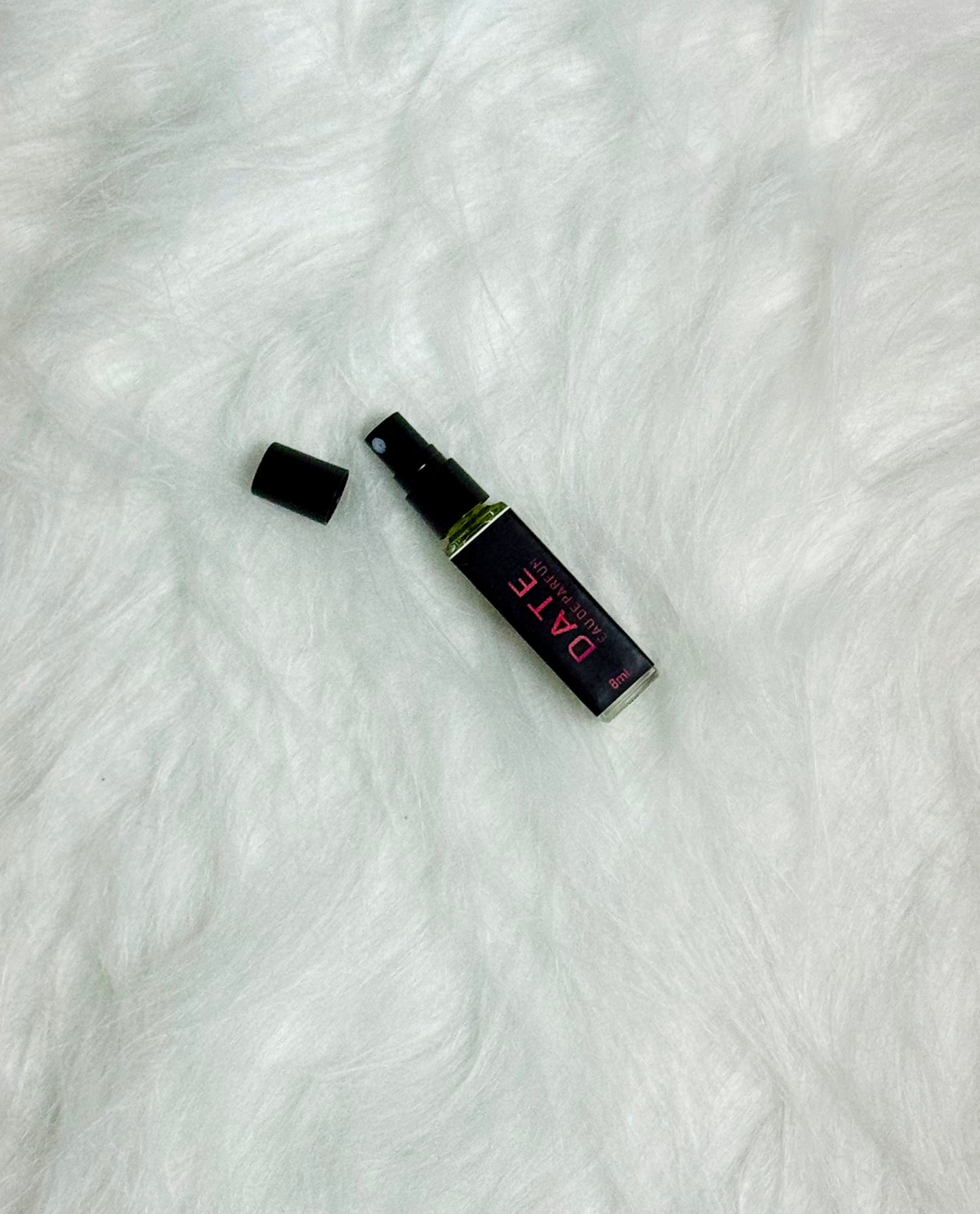 Simple product image of Date Perfume 8ml placed flat on white.