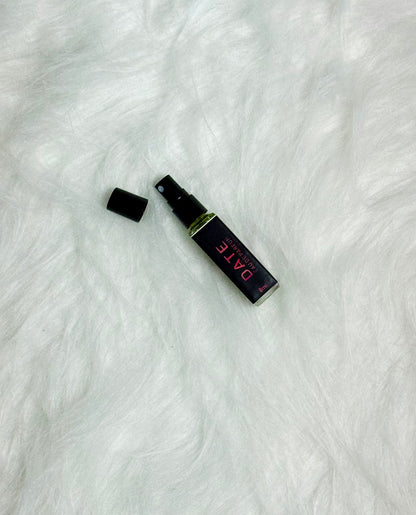 Simple product image of Date Perfume 8ml placed flat on white.