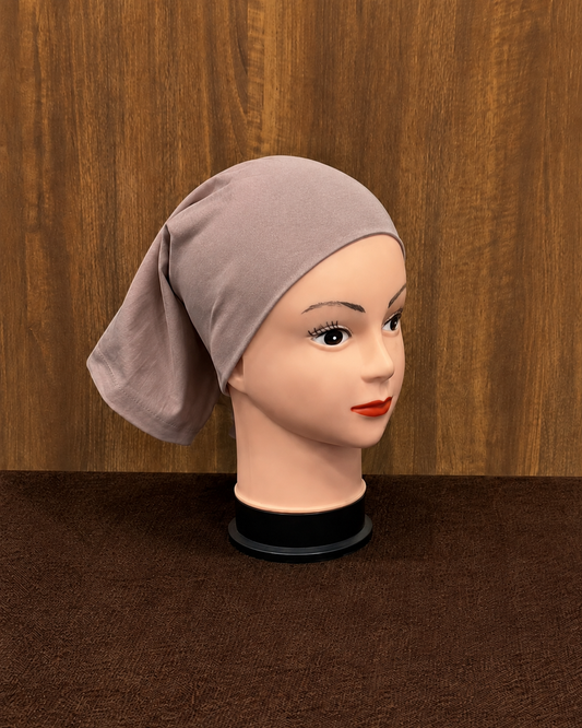 Dust Storm tube cap inner cap for hijab displayed on mannequin