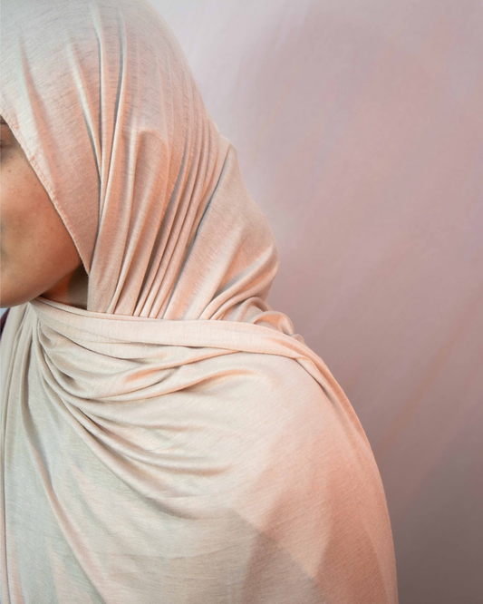 Cream Jersey Hijab
