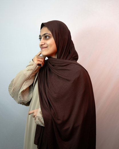 Mocha Jersey Hijab