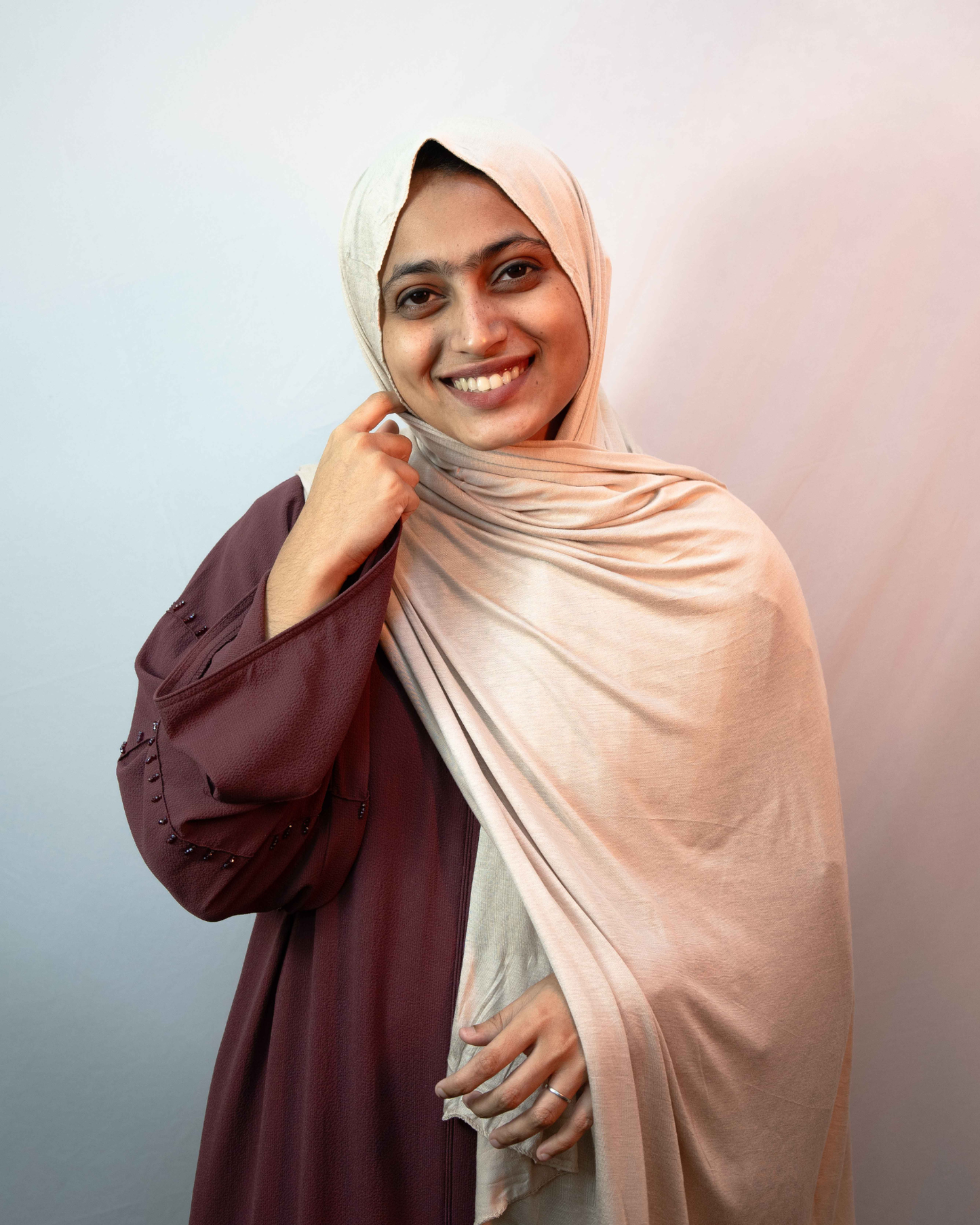 Cream Jersey Hijab