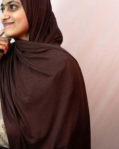 Mocha Jersey Hijab