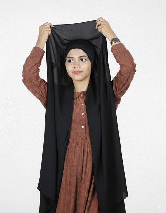 Slider Mag Hijab-Jet Black