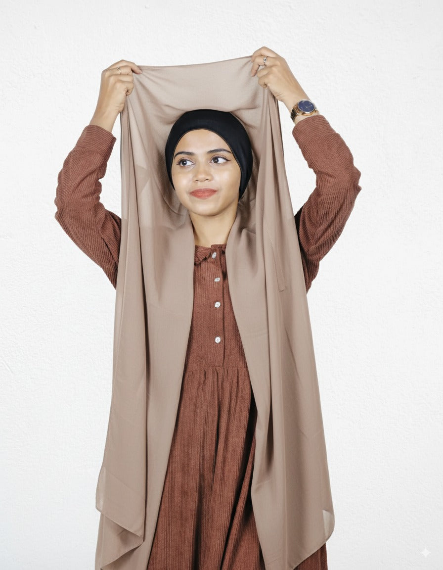 Instant Hijab - Dust Storm with Black Cap
