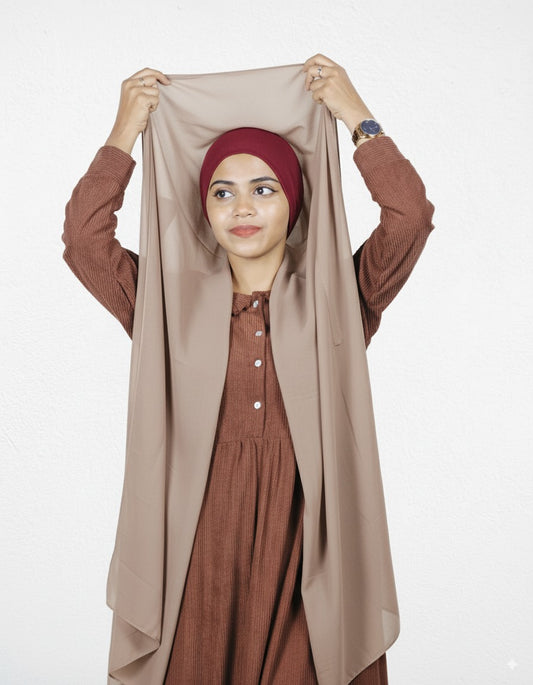 Instant Hijab - Dust Storm with Cherry Cap
