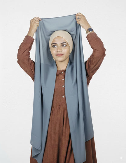 Slider Mag Hijab - Smoke with Vanilla Cap